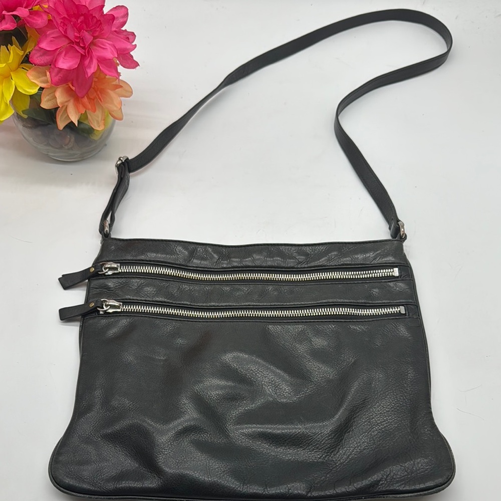 Margot Black Leather Crossbody Bag BP8054